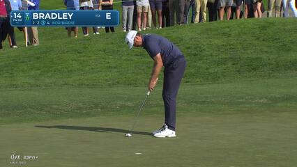 Keegan Bradley | Round 1 | 14th hole | Shot 4 | 2025 Farmers