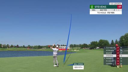 Sam Stevens | Round 3 | 14th hole | Shot 2 | 2025 3M Open