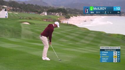Rory McIlroy | Round 2 | 9th hole | Shot 2 | 2025 AT&T Pebble Beach