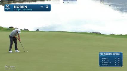 Alex Noren | Round 1 | 10th hole | Shot 4 | 2026 The American Express