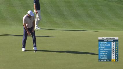 Scottie Scheffler | Round 1 | 9th hole | Shot 5 | 2025 WM Phoenix Open