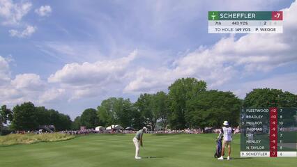 Scottie Scheffler | Round 3 | 7th hole | Shot 2 | 2025 Travelers