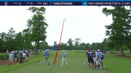Sam Stevens | Round 1 | 3rd hole | Shot 1 | 2025 Zurich Classic