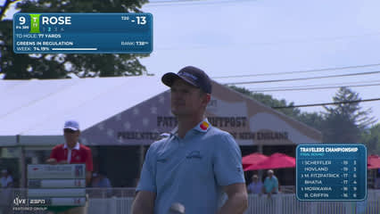 Justin Rose | Round 4 | 9th hole | Shot 2 | 2026 Travelers