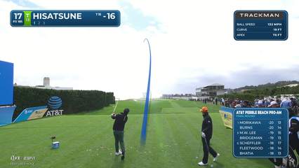 Ryo Hisatsune | Round 4 | 17th hole | Shot 1 | 2026 AT&T Pebble Beach