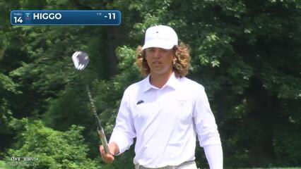 Garrick Higgo | Round 4 | 14th hole | Shot 4 | 2025 John Deere