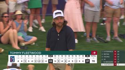 Tommy Fleetwood | Round 3 | 18th hole | Shot 4 | 2026 Truist Championship