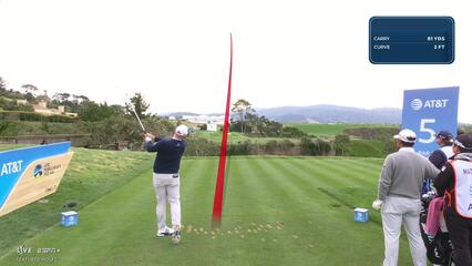 Sepp Straka | Round 2 | 5th hole | Shot 1 | 2025 AT&T Pebble Beach