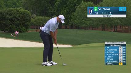 Sepp Straka | Round 3 | 1st hole | Shot 4 | 2026 Truist Championship