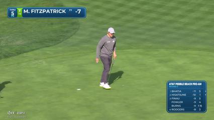 Matt Fitzpatrick | Round 2 | 5th hole | Shot 3 | 2026 AT&T Pebble Beach
