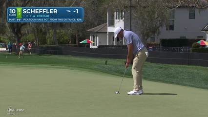 Scottie Scheffler | Round 1 | 10th hole | Shot 4 | 2026 Arnold Palmer