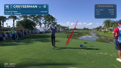 Max Greyserman | Round 2 | 16th hole | Shot 1 | 2025 Cognizant Classic