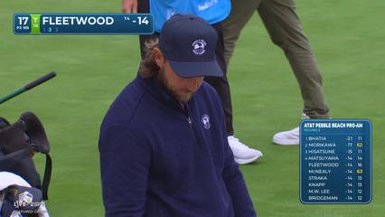 Tommy Fleetwood | Round 3 | 17th hole | Shot 2 | 2026 AT&T Pebble Beach