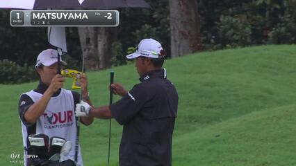 Hideki Matsuyama | Round 3 | 1st hole | Shot 3 | 2025 TOUR Championship