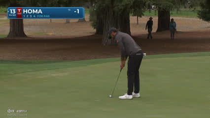 Max Homa | Round 1 | 13th hole | Shot 4 | 2025 Procore