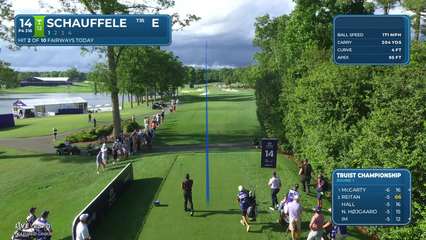 Xander Schauffele | Round 1 | 14th hole | Shot 1 | 2026 Truist Championship