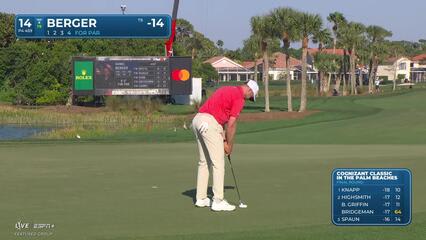 Daniel Berger | Round 4 | 14th hole | Shot 5 | 2025 Cognizant Classic