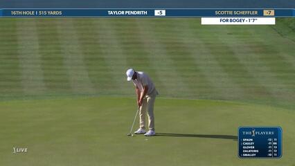 Scottie Scheffler | Round 3 | 16th hole | Shot 6 | 2025 THE PLAYERS