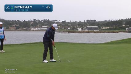 Maverick McNealy | Round 2 | 7th hole | Shot 3 | 2025 AT&T Pebble Beach