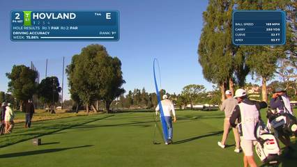 Viktor Hovland | Round 3 | 2nd hole | Shot 1 | 2026 The Genesis