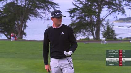 Jacob Bridgeman | Round 4 | 11th hole | Shot 2 | 2026 AT&T Pebble Beach