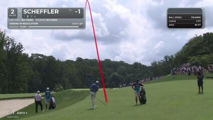 Scottie Scheffler | Round 1 | 2nd hole | Shot 2 | 2025 BMW Championship