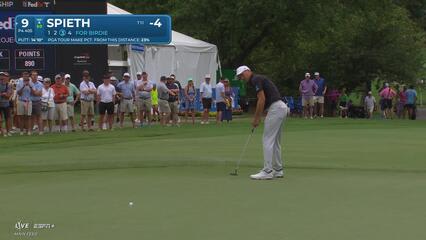 Jordan Spieth | Round 1 | 9th hole | Shot 3 | 2025 Wyndham