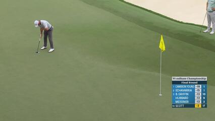 Adam Scott | Round 4 | 18th hole | Shot 4 | 2025 Wyndham