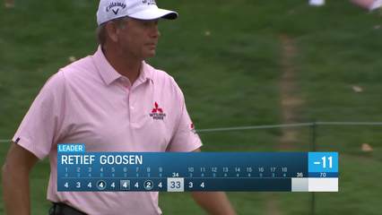 Retief Goosen | Round 3 | 11th hole | Shot 4 | 2025 Sanford Int