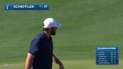 Scottie Scheffler | Round 3 | 5th hole | Shot 4 | 2026 The American Express