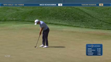 Takumi Kanaya | Round 3 | 10th hole | Shot 6 | 2026 THE PLAYERS