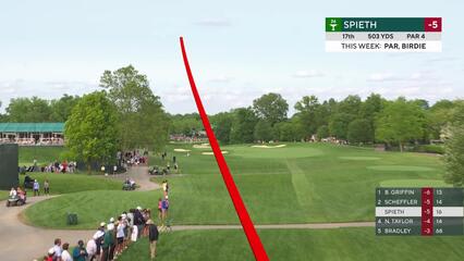Jordan Spieth | Round 3 | 17th hole | Shot 1 | 2025 the Memorial