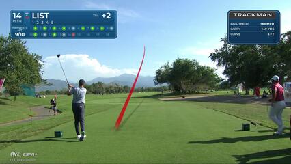 Luke List | Round 1 | 14th hole | Shot 1 | 2025 Mexico Open