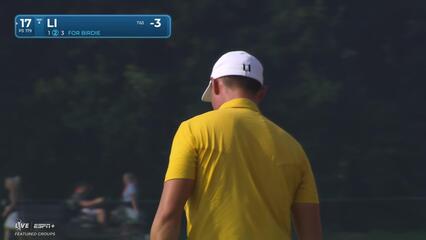 Haotong Li | Round 2 | 17th hole | Shot 3 | 2025 3M Open