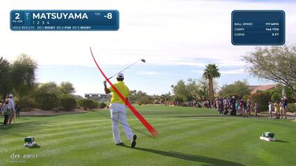 Hideki Matsuyama | Round 4 | 2nd hole | Shot 1 | 2025 WM Phoenix Open