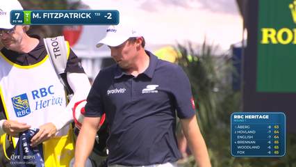 Matt Fitzpatrick | Round 1 | 7th hole | Shot 3 | 2026 RBC Heritage