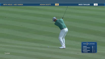 Adam Scott | Round 3 | 18th hole | Shot 2 | 2026 THE PLAYERS