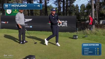 Viktor Hovland | Round 1 | 18th hole | Shot 1 | 2025 Genesis Scottish Open