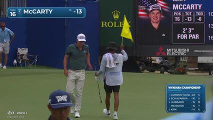 Matt McCarty | Round 4 | 16th hole | Shot 3 | 2025 Wyndham