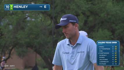 Russell Henley | Round 1 | 10th hole | Shot 4 | 2026 Valero