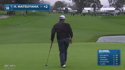 Hideki Matsuyama | Round 1 | 18th hole | Shot 4 | 2025 Genesis