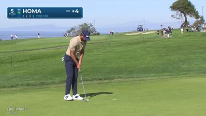 Max Homa | Round 1 | 5th hole | Shot 6 | 2025 Farmers