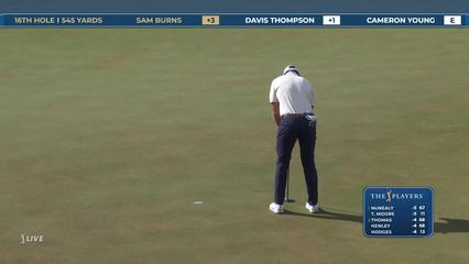 Sam Burns | Round 1 | 16th hole | Shot 5 | 2026 THE PLAYERS