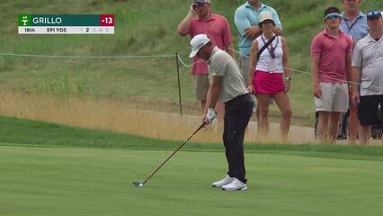 Emiliano Grillo | Round 4 | 18th hole | Shot 2 | 2025 3M Open