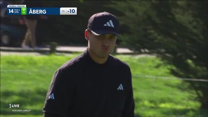 Ludvig Åberg | 2024 AT&T Pebble Beach | Round 2 | 14th hole | Shot 4