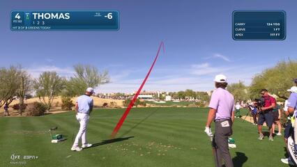 Justin Thomas | Round 2 | 4th hole | Shot 1 | 2025 WM Phoenix Open