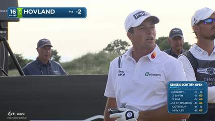 Viktor Hovland | Round 2 | 16th hole | Shot 1 | 2026 Genesis Scottish Open