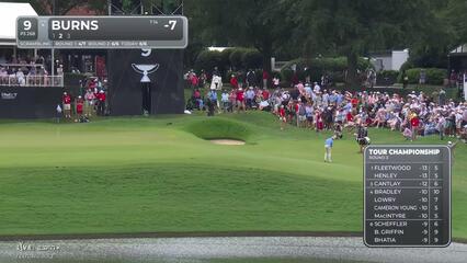 Sam Burns | Round 3 | 9th hole | Shot 2 | 2025 TOUR Championship