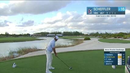 Scottie Scheffler | Round 3 | 18th hole | Shot 4 | 2024 Hero World Challenge