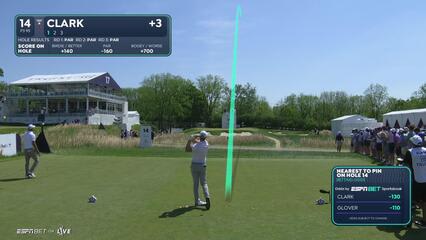 Wyndham Clark | Round 4 | 14th hole | Shot 1 | 2025 Truist Championship
